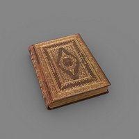 Old book cover, manuscript