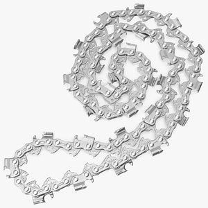 3D Curled Steel Chain for Chainsaw model