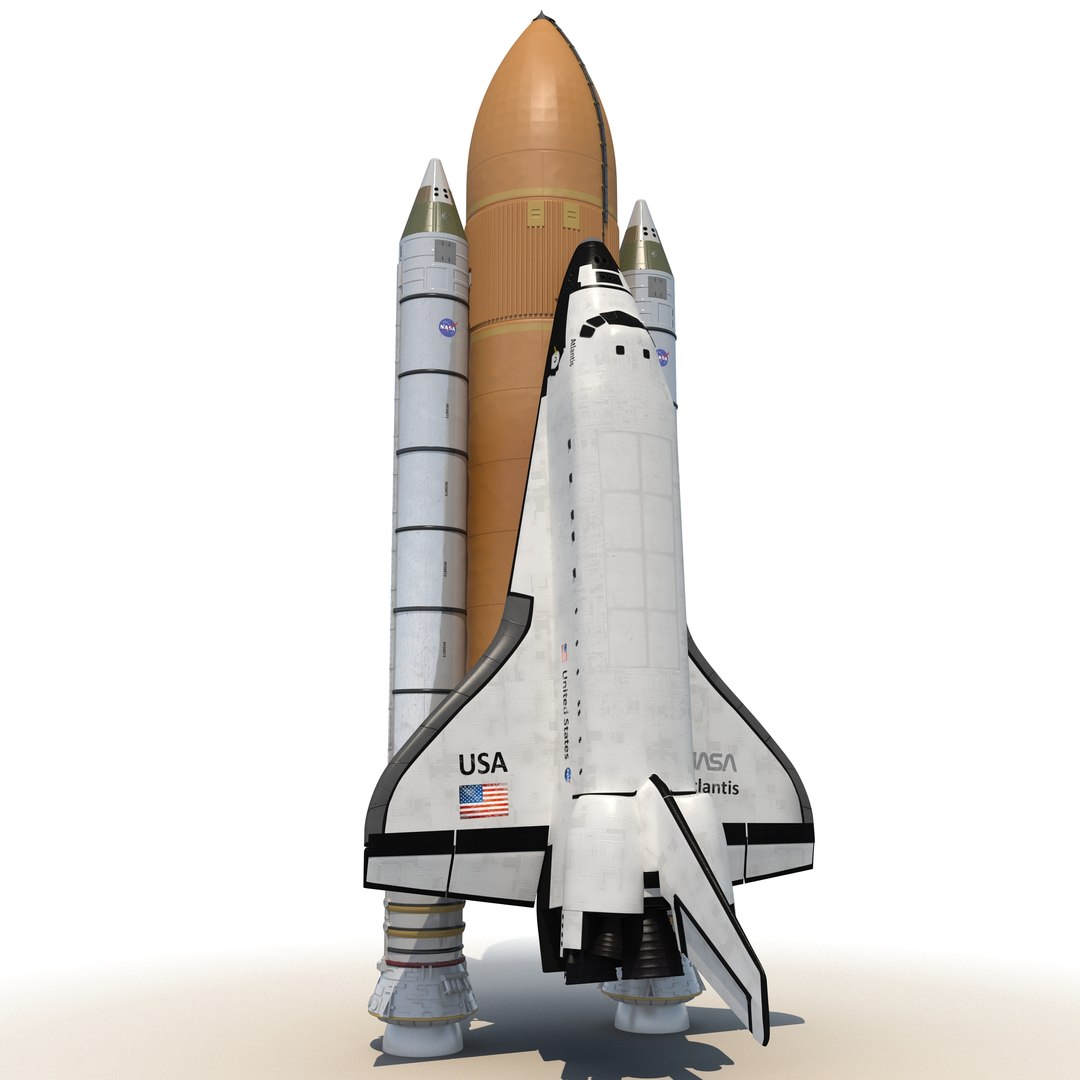 3d space shuttle boosters