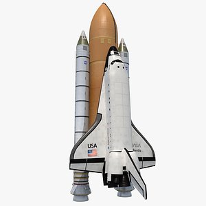 Space Shuttle With Boosters