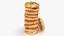Torre de galletas con chispas de chocolate