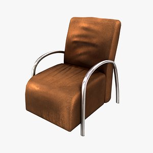 Suede Chair 3D model