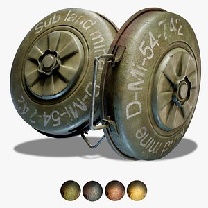 Old anti tank land mine bomb anti-caterpillar-mine da1