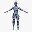 3D 3 Female Sci-fi Characters Collection