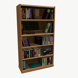 Bookcase Low Poly