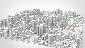Cityscape Hong Kong China 3D model
