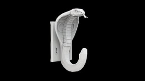 Cobra Wall Hook 3D print model 3D model