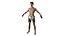 Fighter UFC MMA with Belt Wins Animated Fur Rigged