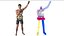 Fighter UFC MMA with Belt Wins Animated Fur Rigged