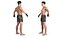 Fighter UFC MMA with Belt Wins Animated Fur Rigged