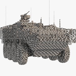 M1130 Stryker CV Slat Armour UVW Only