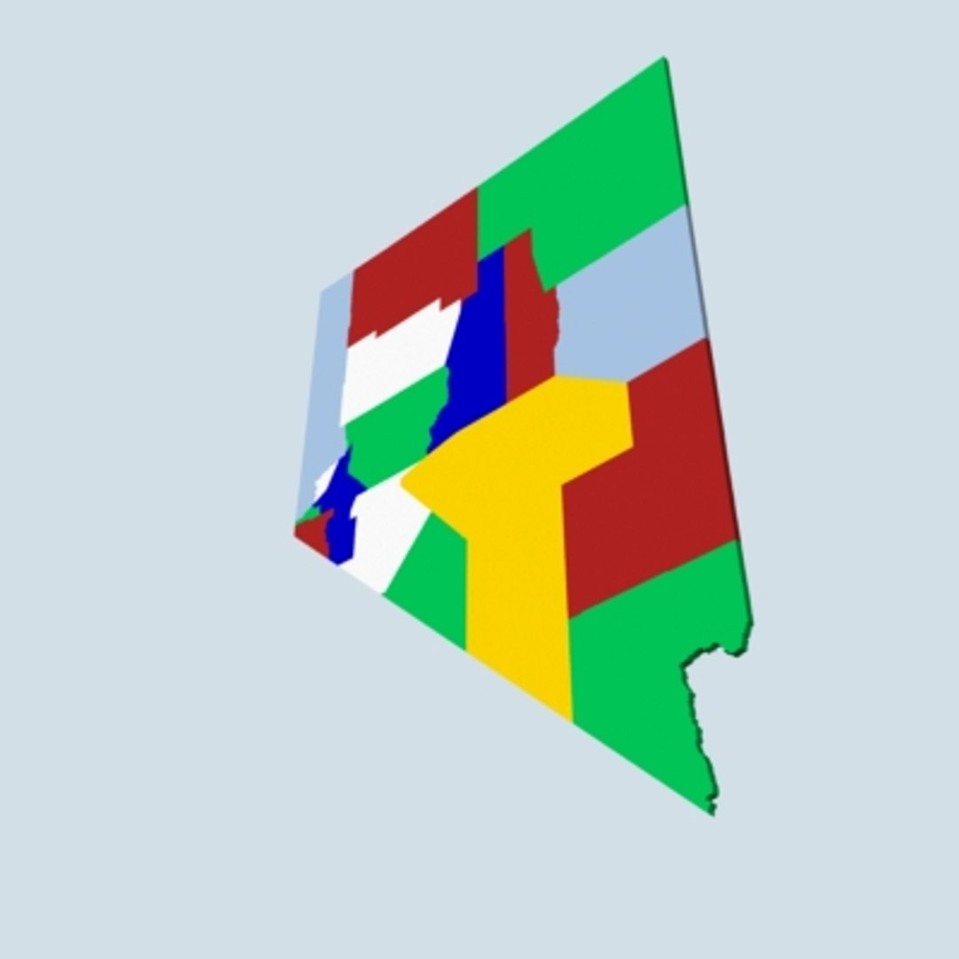 state counties 3d model