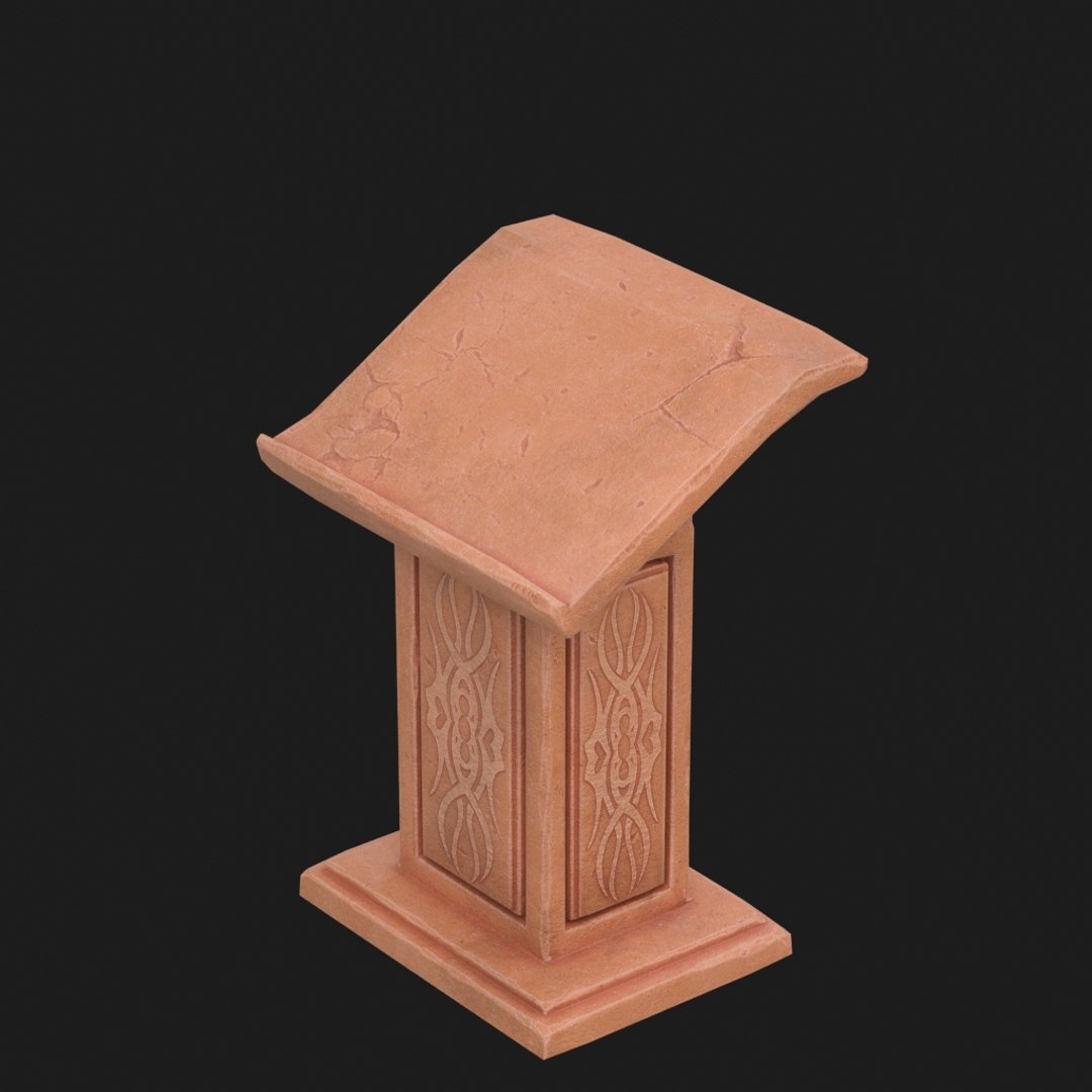 3D Pulpit Model - TurboSquid 1367274