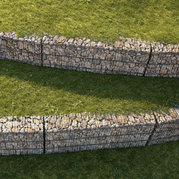 3D модель Габионный забор - TurboSquid 1250163