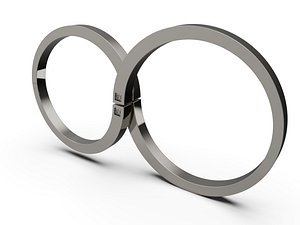 3D Infinity Couple Bands 4-14US Sizes