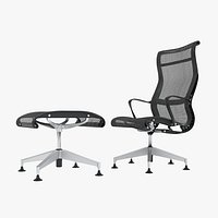 Herman Miller Setu Lounge Chair & Ottoman Set