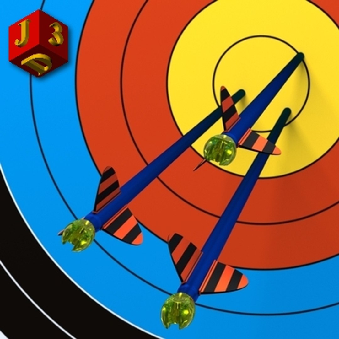 Free Arrows Target 3d Model