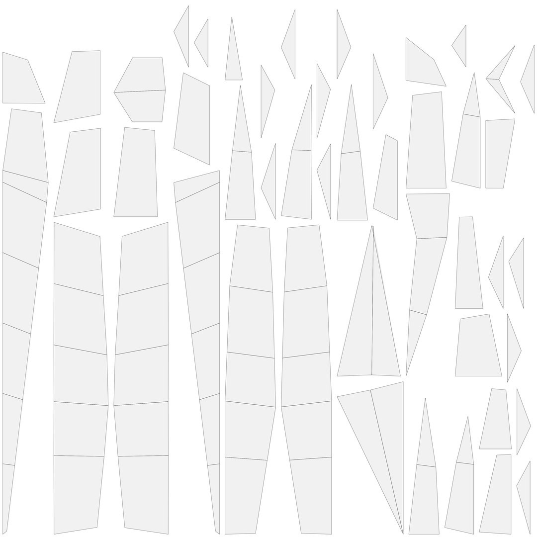 Origami Reptile 1-5 3D Model - TurboSquid 2640843