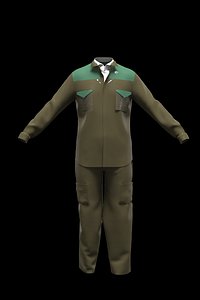 3D Jackie Chan Inspired Low Poly Suit Clean UV Ready low-poly 3d model