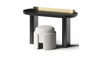 Desk Miniforms JUMBO and Studio Parisen A Ottoman