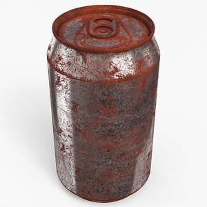 3D Beverage Can 330 ml Rusty
