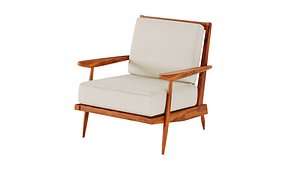 3D model George Nakashima  Cushion Chairs