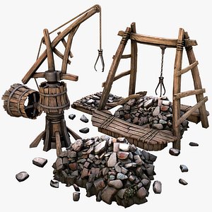 Medieval Quarry Mine with Crane Pack