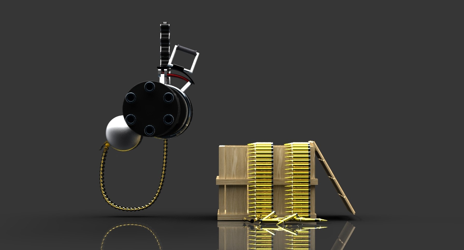3d Minigun Crate Bullets
