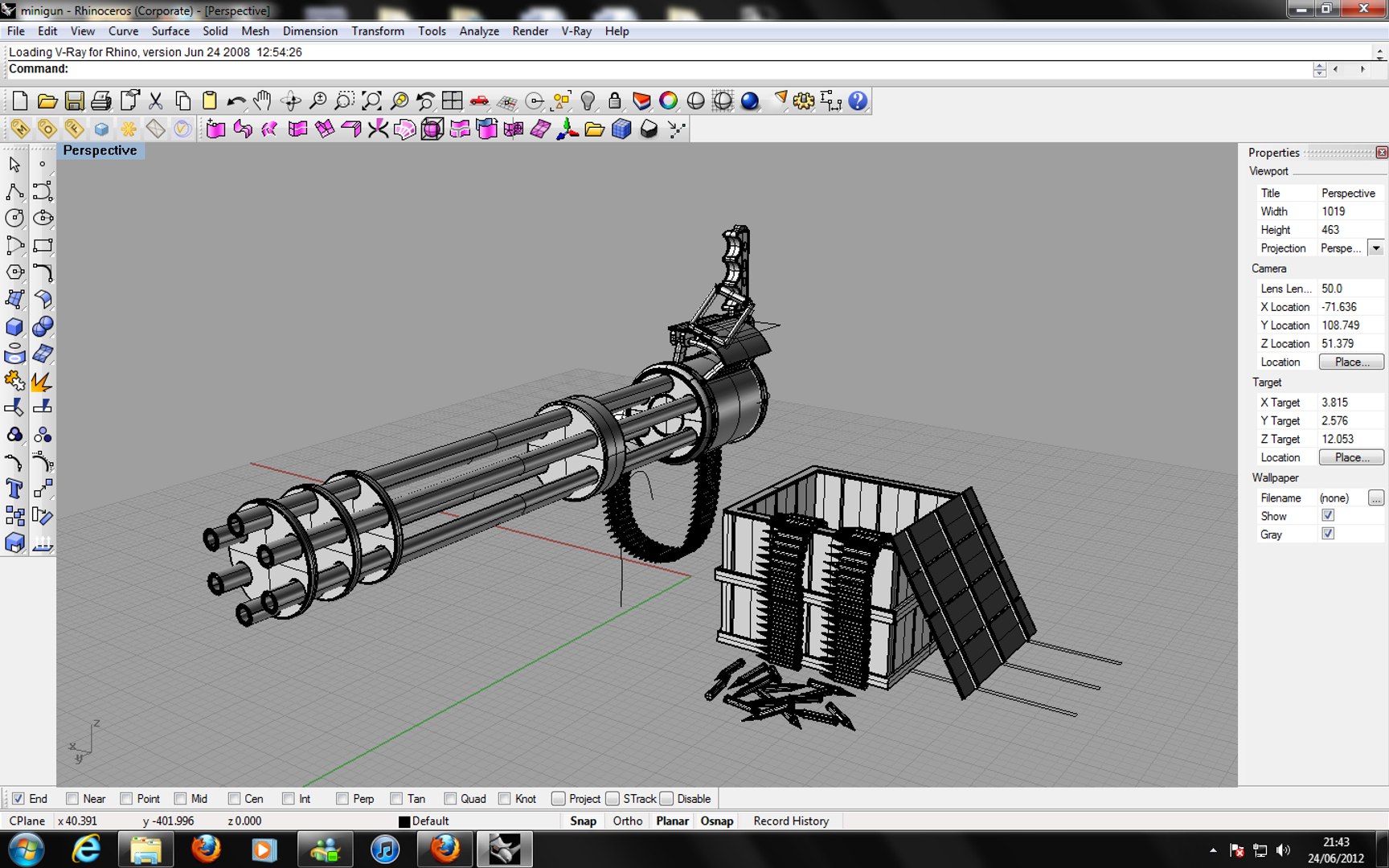 3d Minigun Crate Bullets