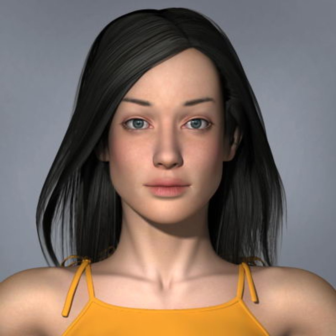 Masha Various Formats Woman 3d Model