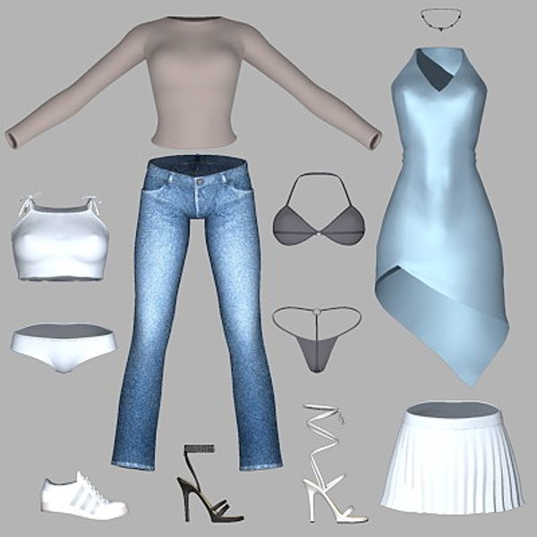 Masha Various Formats Woman 3d Model