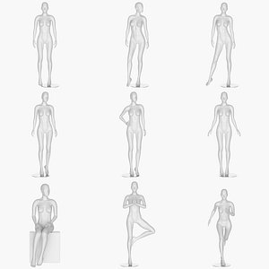 3D model Female Bundle Collection 1