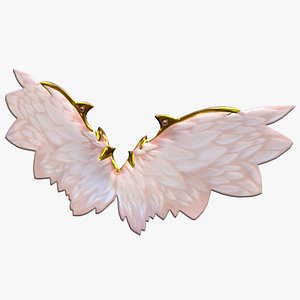 3D fairy angel wings model