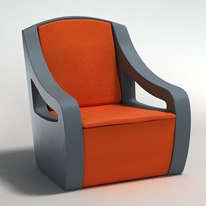 realistic armchair c4d
