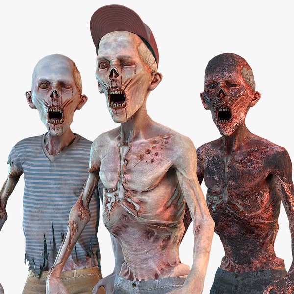 Classic Zombie teen 3D model