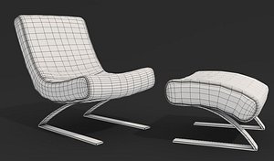 3D model chair longue