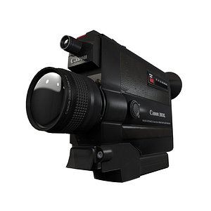 Low Poly Super 8 Canon 310XL Camera 3D