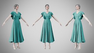 Dress 45 Dark Cyan