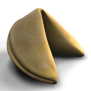 3d model fortune cookie