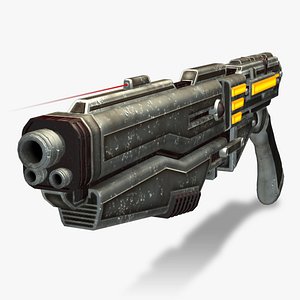 3d shotgun gun rigged