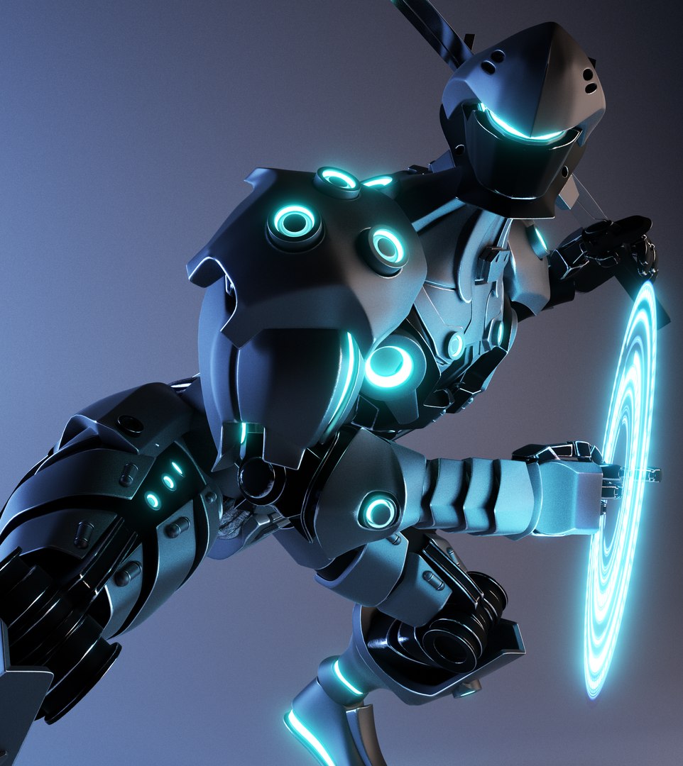 Ninja Robot 3D Model - TurboSquid 1305558