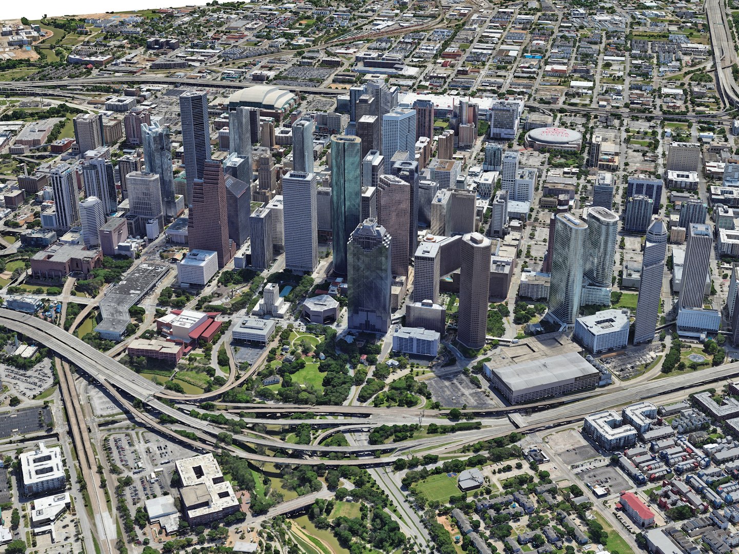 3D Houston Downtown - TurboSquid 2141586