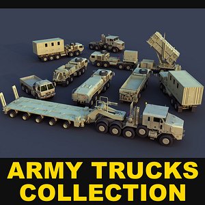 Army trucks collection