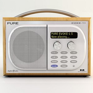 pure evoke 1s radio 3d model
