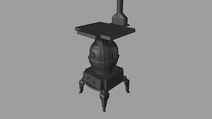 Potbelly wood stove
