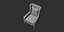 Armchair 02 3D model