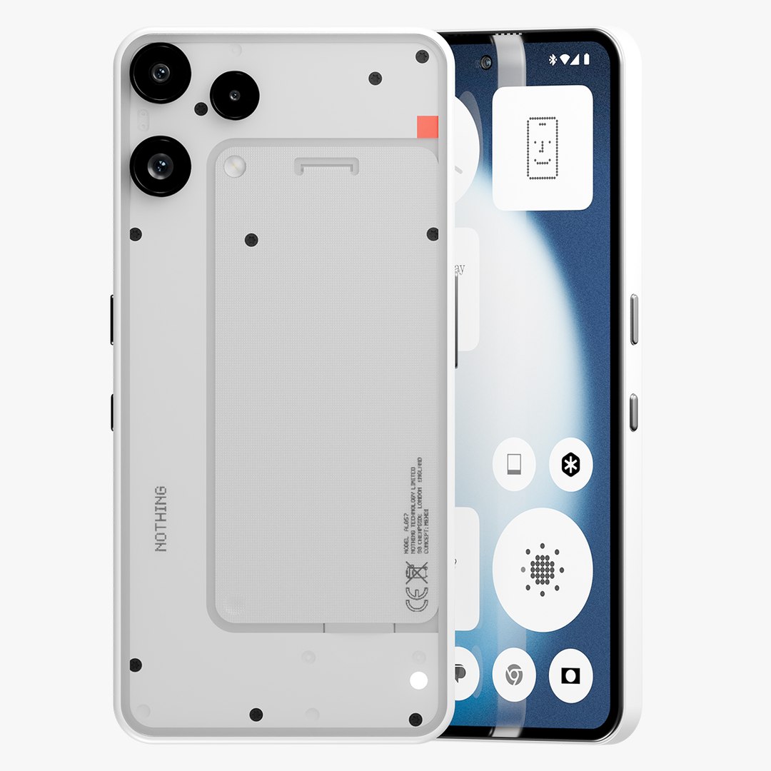Nothing Phone 3a Lite White Model - TurboSquid 2484195