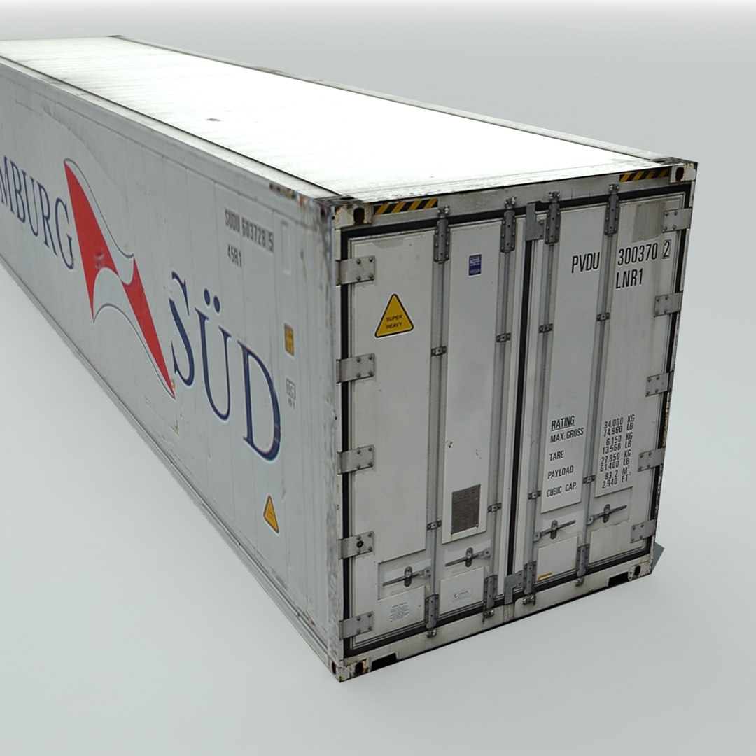 3d Hamburg Shipping Cargo Container Model