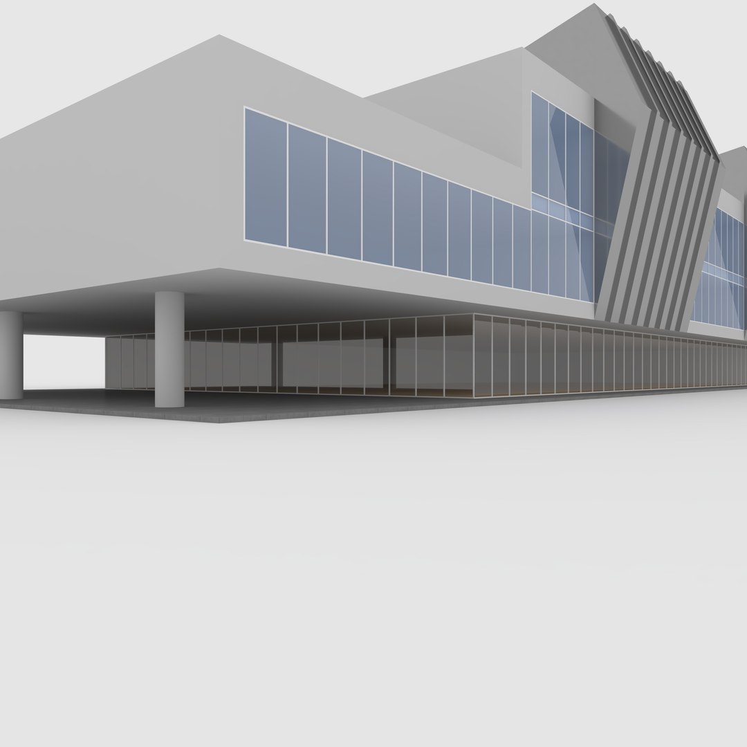Office 4 Building 3D Model - TurboSquid 2054782
