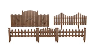 Wooden fencing model